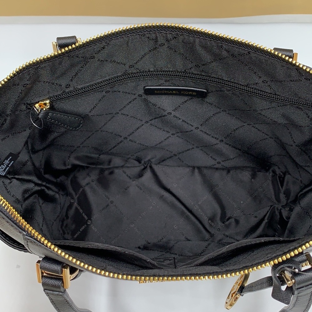 MICHAEL KORS CHARLOTTE LARGE TOP ZIP TOTE BAG - Picture 11 of 15